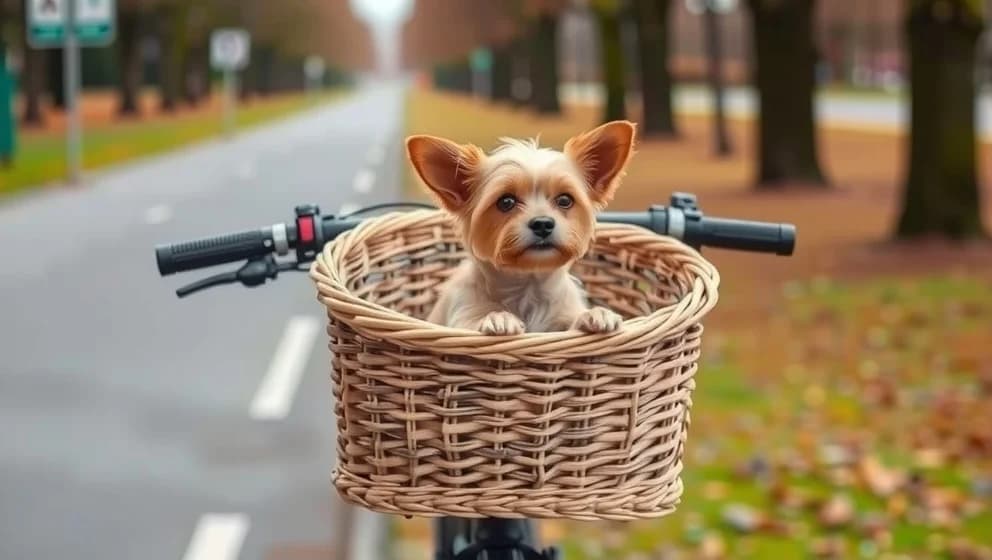 Cykelkorg för hund upp till 8 kg