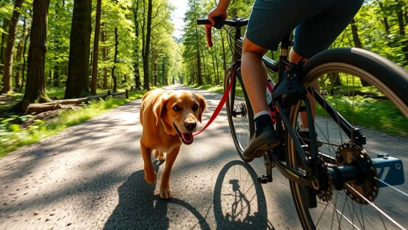Så cyklar du säkert med din hund