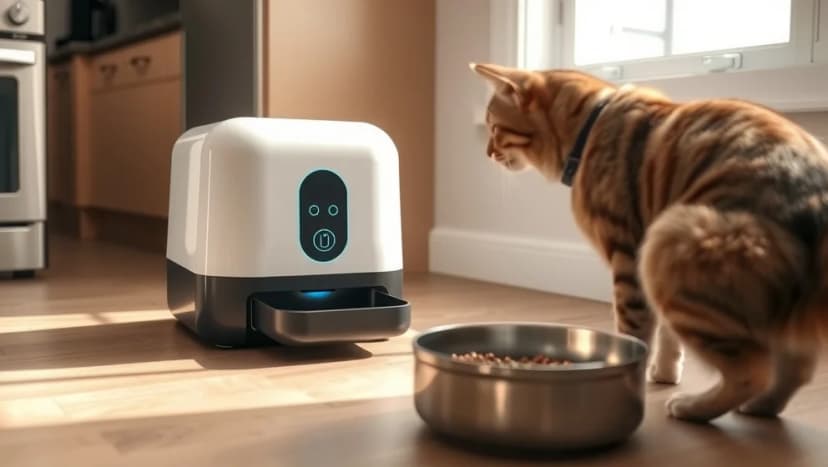 Foderautomat katt chip så fungerar det