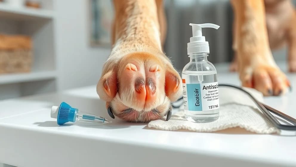 Klorhexidin för hundens svampa tassar