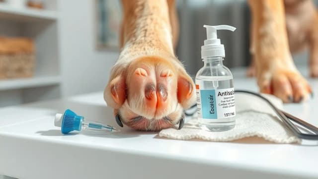 Klorhexidin för hundens svampa tassar