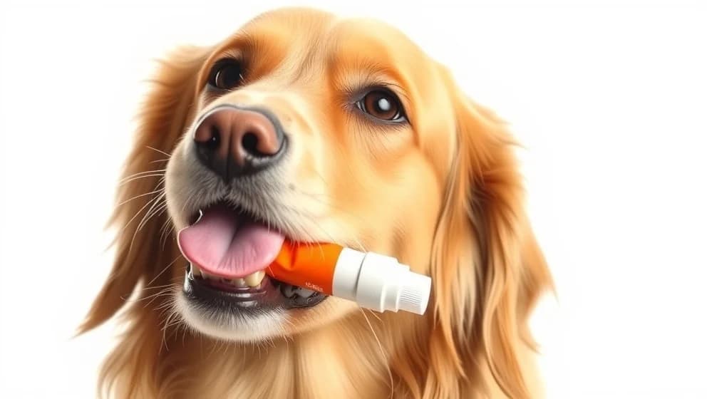 Hundgodis på tub så älskar hundar det