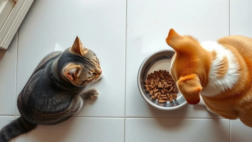 Kan katter äta hundmat utan problem