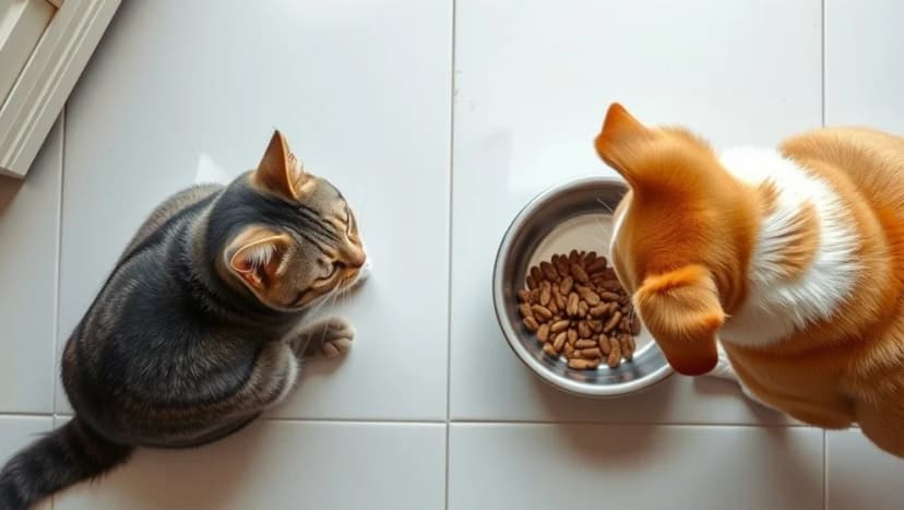 Kan katter äta hundmat utan problem