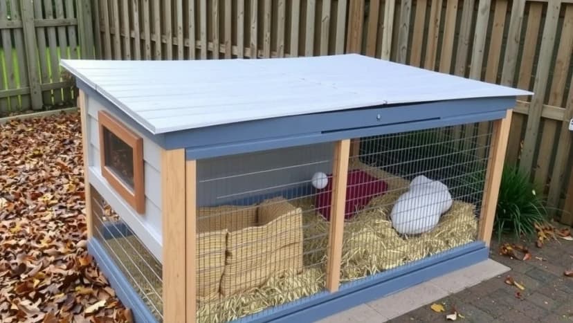 Kaninbur utomhus året runt