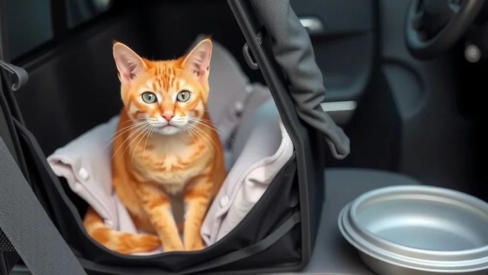 Katt i bil - så blir det säkert och lugnt