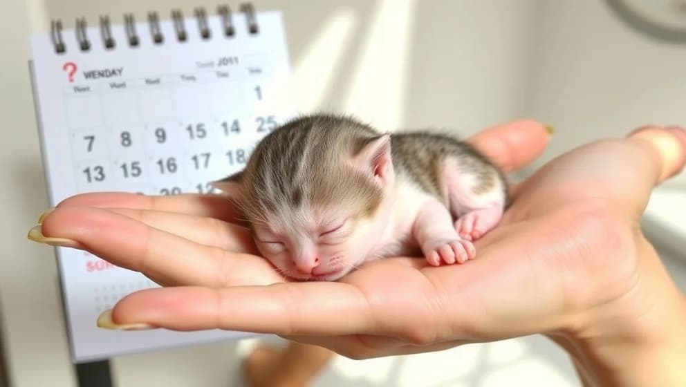 Kattunge vecka för vecka bilder från födseln