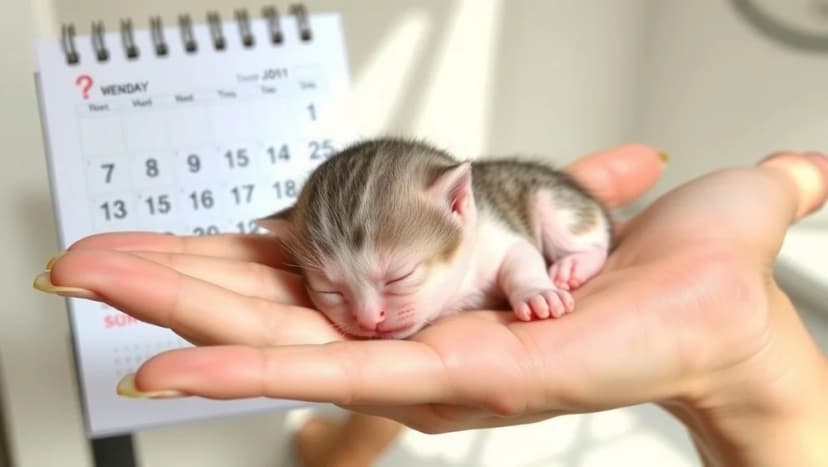 Kattunge vecka för vecka bilder från födseln