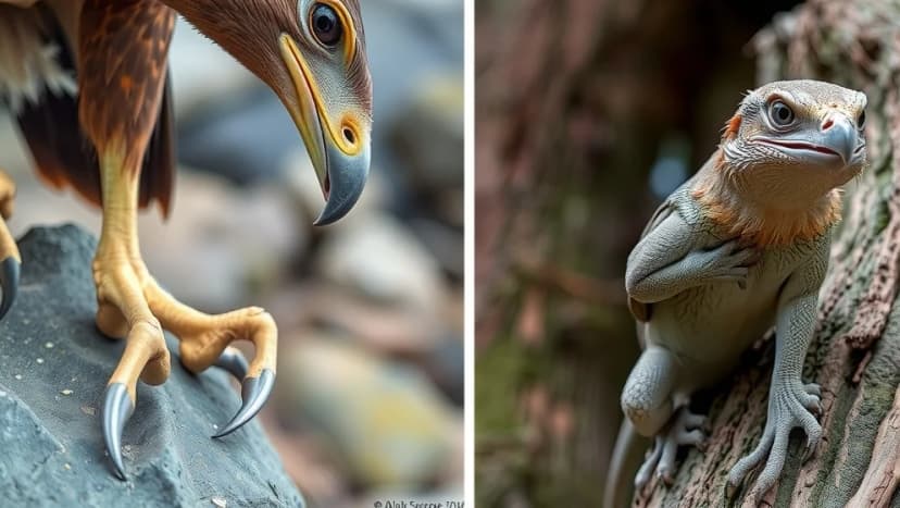 Näbbar och klor hos djuren