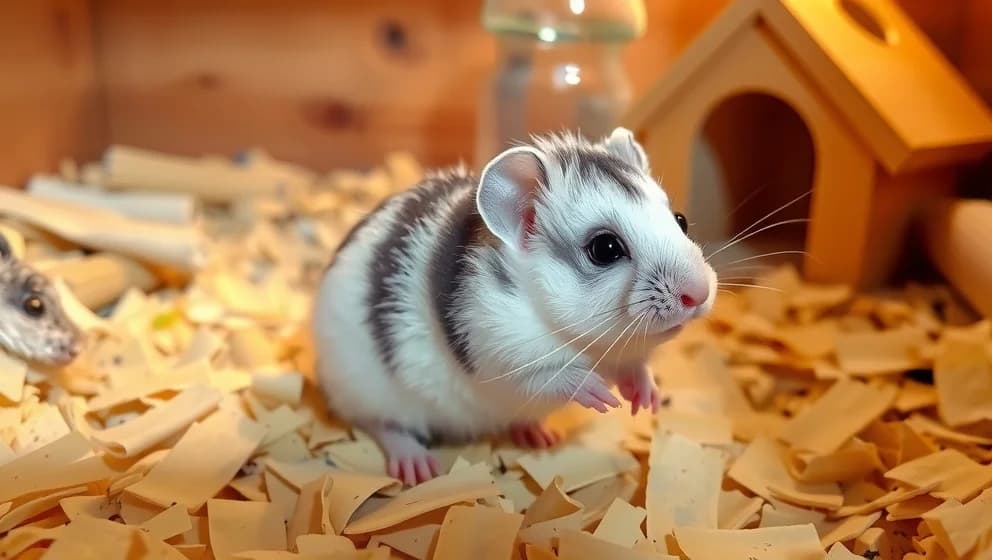 Rysk vintervit dvärghamster världens sötaste husdjur