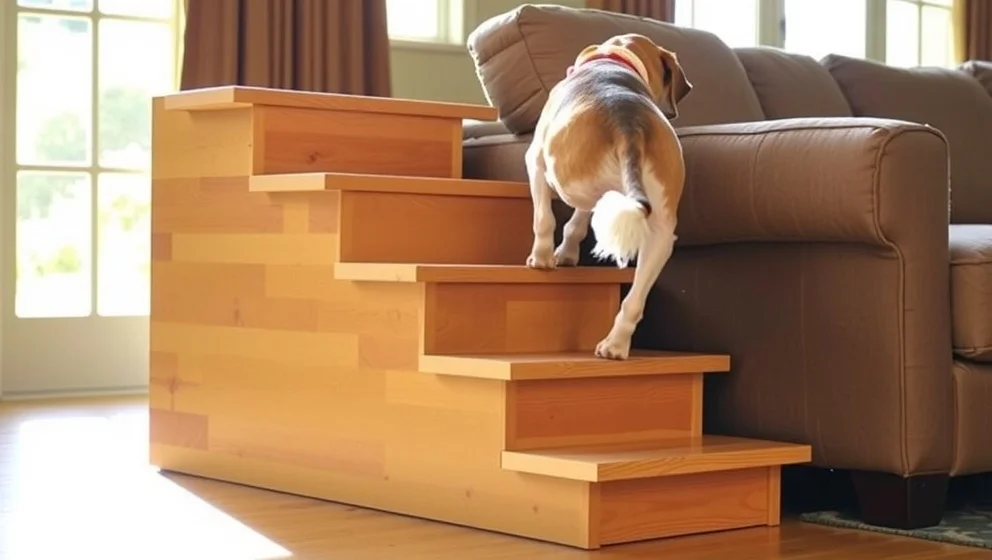 Trappa till hund som löser problemet